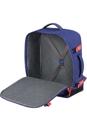 Hátizsák, kabin méret, 38l, M-es, AMERICAN TOURISTER "Take2Cabin", lila/korall